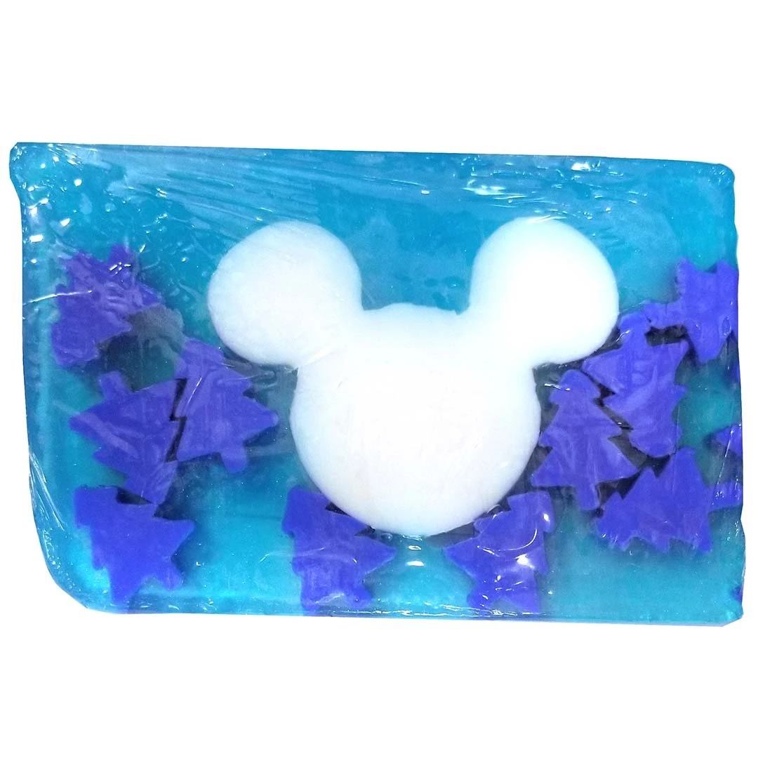 Disney Basin Soap - Blue Christmas - Large Mickey Icon 1 Disney Basin Soap - Blue Christmas - Large Mickey Icon