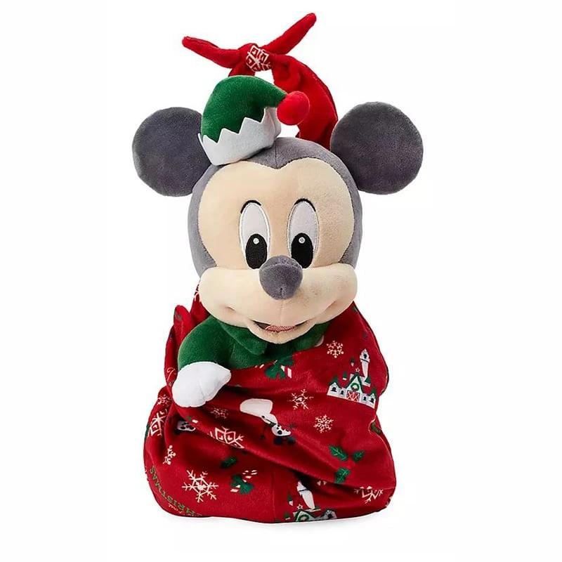 Disney Babies Plush - Baby Holiday Mickey With Blanket Pouch - 1st Christmas Castle 1 Disney Babies Plush - Baby Holiday Mickey With Blanket Pouch - 1st Christmas Castle