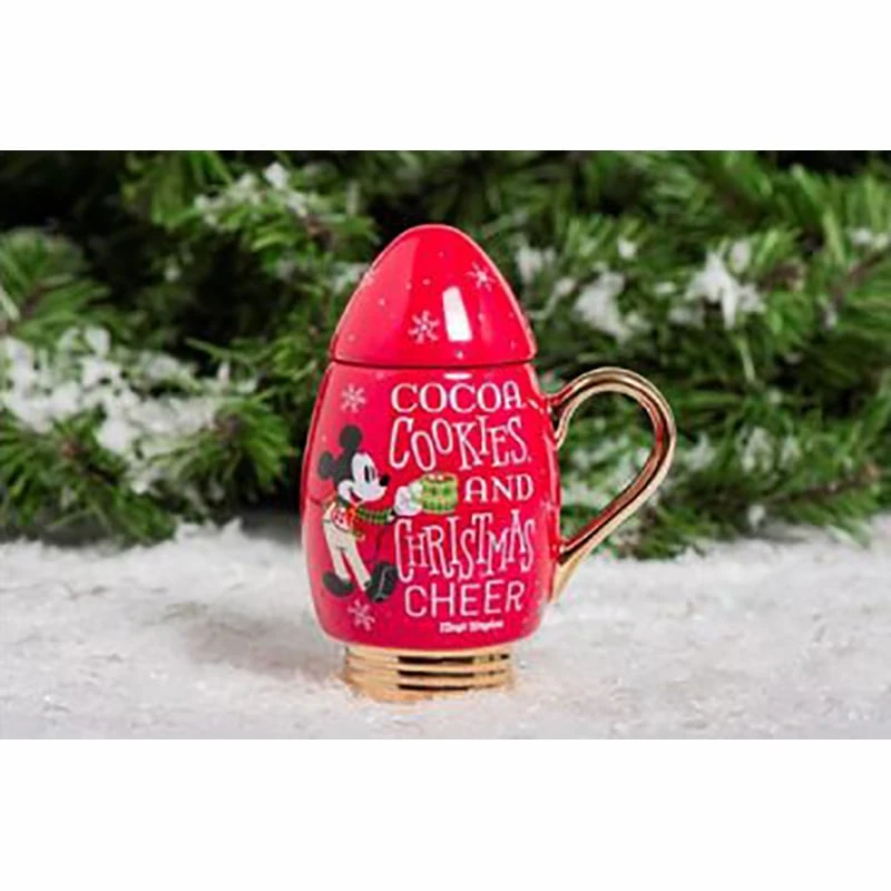 Disney Coffee Cup Mug W/ Lid - Christmas Bulb - Mickey's Very Merry Christmas Party 1 Disney Coffee Cup Mug W/ Lid - Christmas Bulb - Mickey's Very Merry Christmas Party
