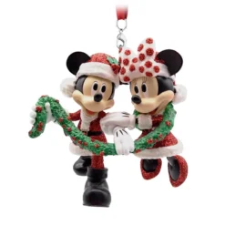 Disney Christmas Ornament - Figural Ornament - Mickey And Minnie Mouse - Garland