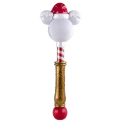 Disney Light-Up Bubble Wand - Mickey Mouse Christmas Holiday Light-Up Bubble Wand