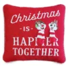 Disney Throw Pillow - Chip 'n Dale Christmas Is Happier