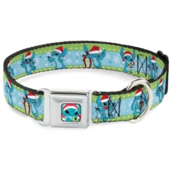 Disney Designer Pet Collar - Stitch And Scrump - Christmas