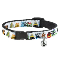 Disney Designer Cat Collar - Pixar Characters - Christmas Collection