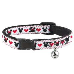 Disney Designer Cat Collar - Mickey & Minnie - Christmas Sweater