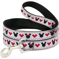 Disney Designer Pet Leash - Mickey & Minnie - Christmas Sweater