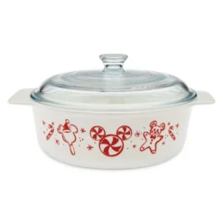 Disney Casserole With Lid - 2022 Vintage Christmas Mickey