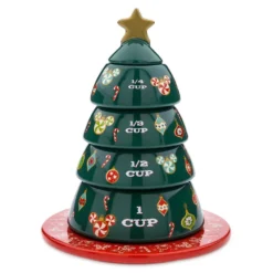 Disney Measuring Cup Set - 2022 Vintage Christmas Mickey Stacking Tree