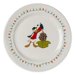 Disney Plate Set - 2022 Mickey And Friends Vintage Christmas 8'' -Deals Loungefly Store 97493s6