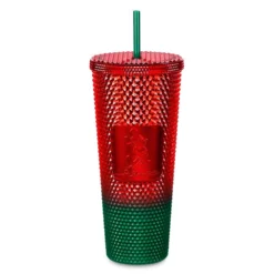 Disney Starbucks Travel Tumbler - Christmas 2022 Red And Green