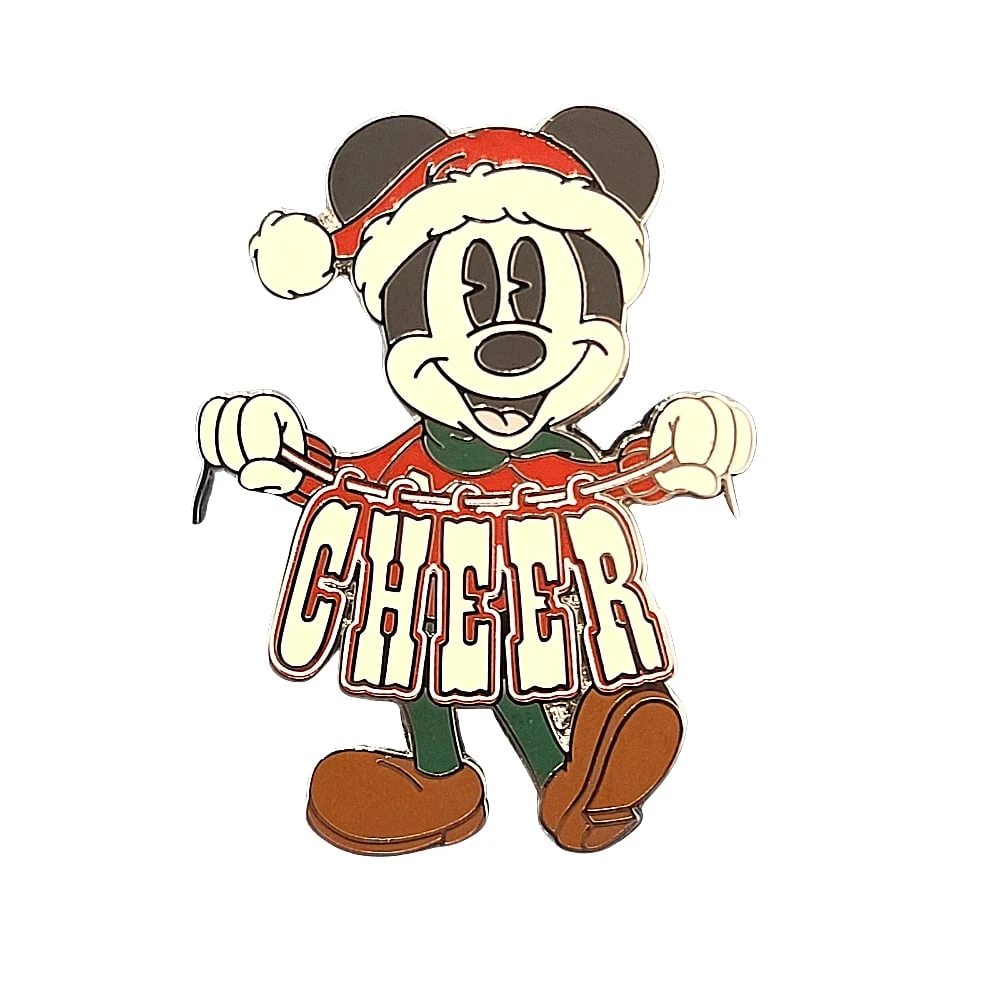 Disney Pin - 2022 Mickey's Vintage Christmas Mickey Cheer 1 Disney Pin - 2022 Mickey's Vintage Christmas Mickey Cheer