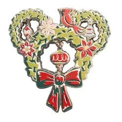 Disney Pin - 2022 Mickey's Vintage Christmas Mickey Icon Wreath