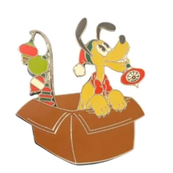 Disney Pin - 2022 Mickey's Vintage Christmas Pluto Ornament