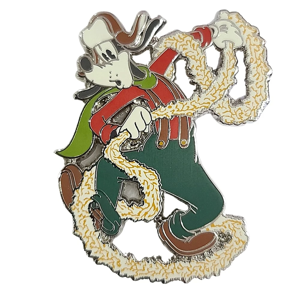Disney Pin - 2022 Mickey's Vintage Christmas Goofy Garland 1 Disney Pin - 2022 Mickey's Vintage Christmas Goofy Garland