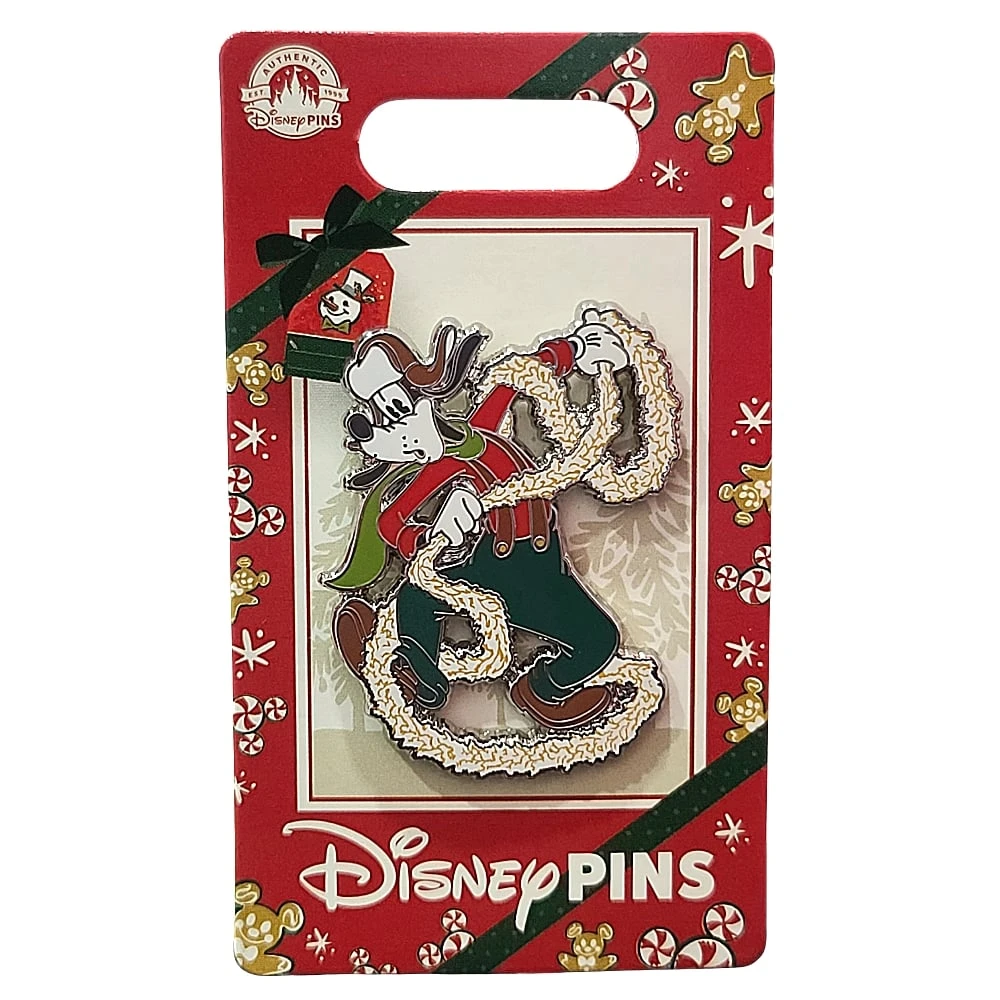 Disney Pin - 2022 Mickey's Vintage Christmas Goofy Garland 2 Disney Pin - 2022 Mickey's Vintage Christmas Goofy Garland - Image 2