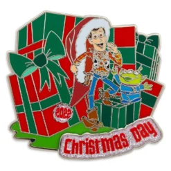 Disney Pin - Toy Story Woody And Alien Christmas Day